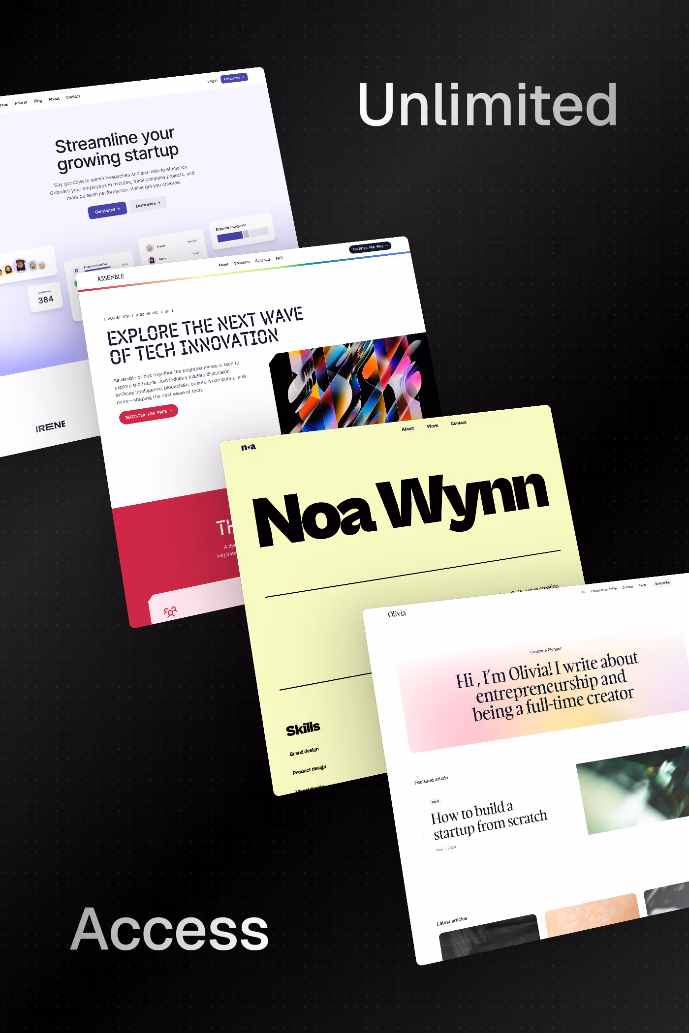 Unlimited Framer templates