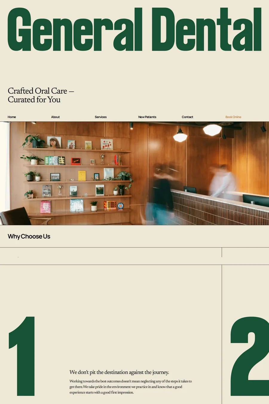 General Dental — landing website screenshot