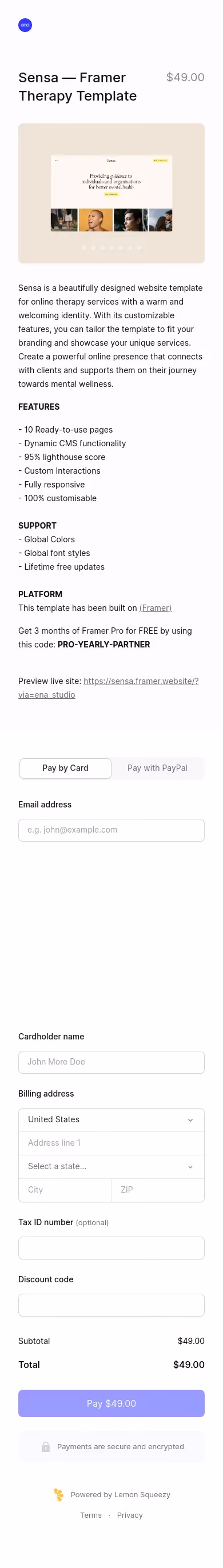 Sensa mobile screenshot